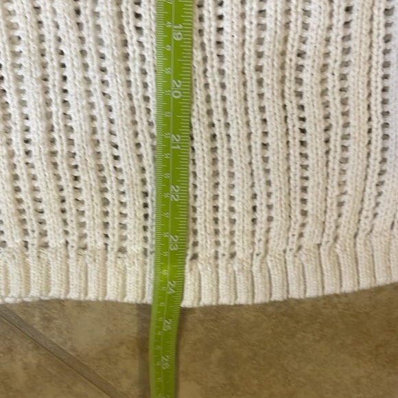 Women's Talbots Open Stitch Sweater Plus Size White - Picture 8 of 8